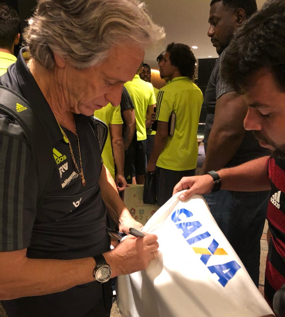 Jorge Jesus e Andr&eacute; Fonseca &mdash; Foto: Arquivo Pessoal
