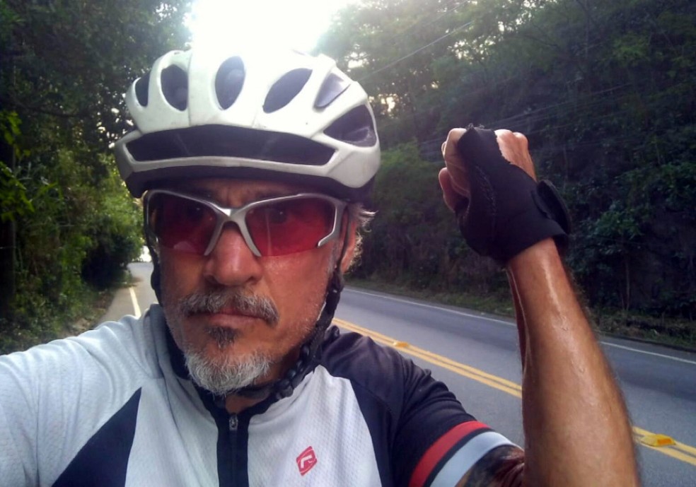 Claudio Leite da Silva, ciclista morto em atropelamento no Recreio — Foto: Reprodução/TV Globo