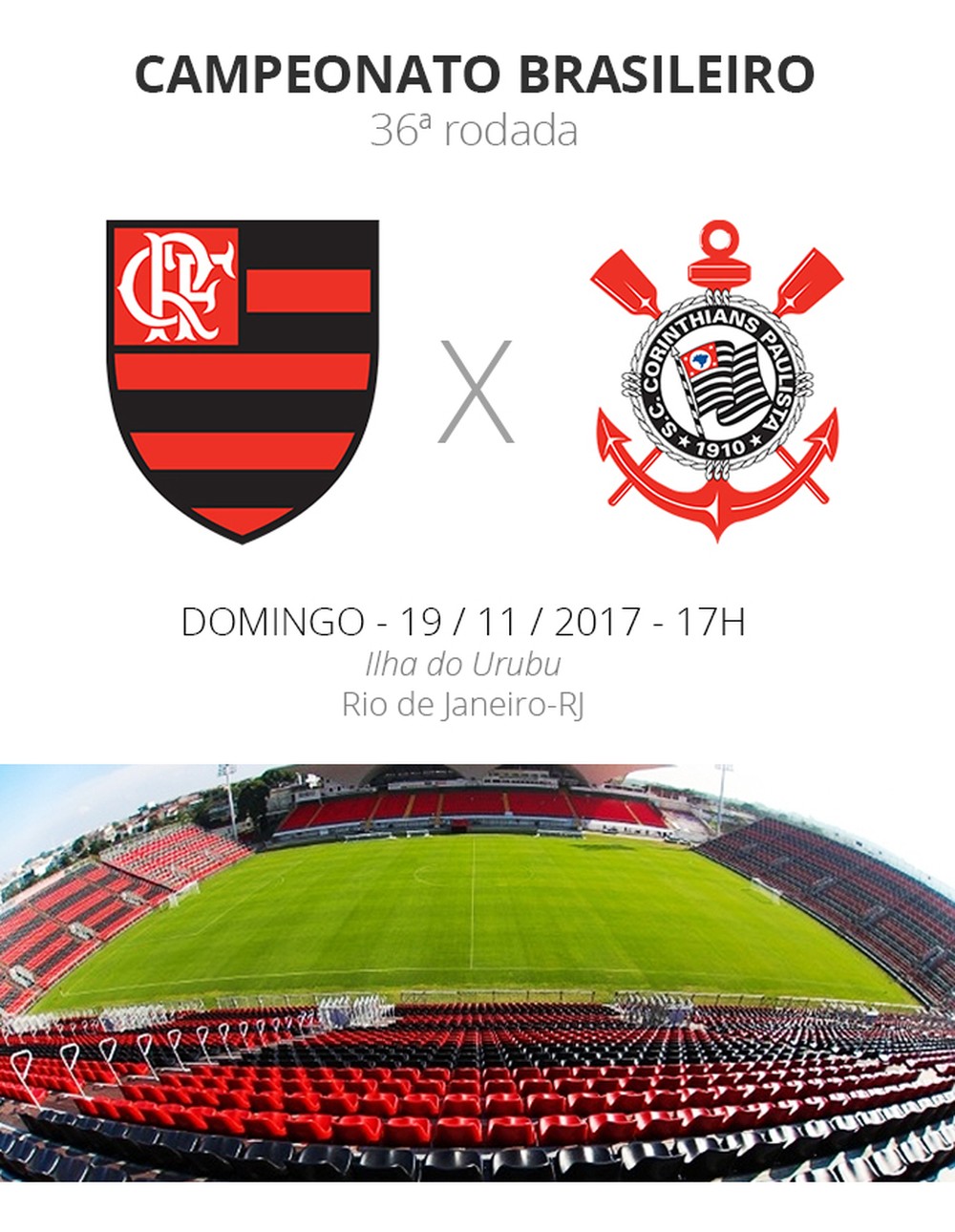 Rodada #36: tudo o que você precisa saber sobre Flamengo x Corinthians