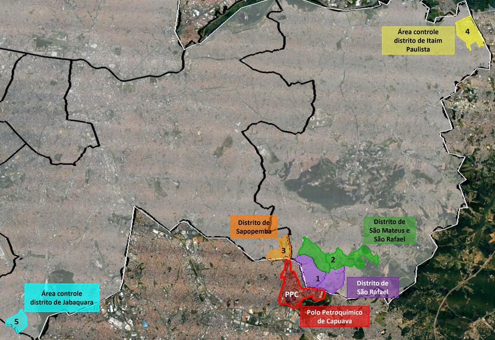 Mapa do Inquérito Epidemiológico realizado pela Prefeitura de SP — Foto: Divulgação/PMSP