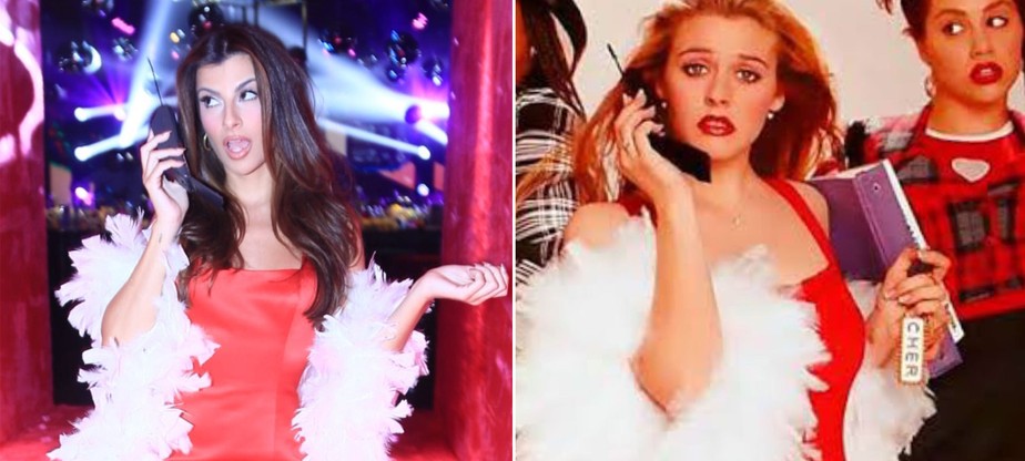 Nah Cardoso usa look inspirado em Cher, personagem de As Patricinhas de Beverly Hills