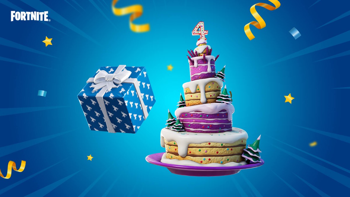 Aniversário do Fortnite: jogo celebra 4 anos com bolo e itens especiais