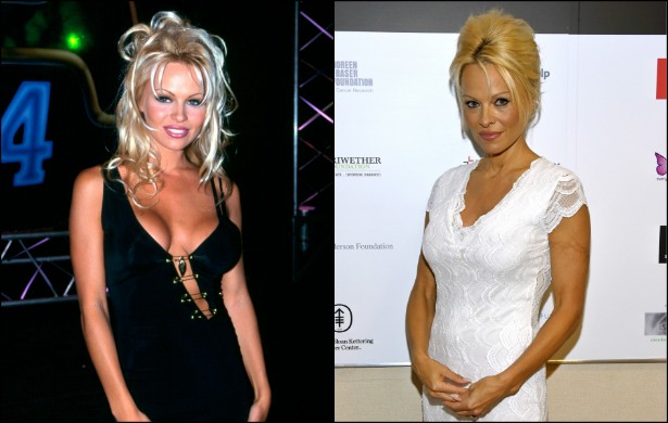 Estrela-mor de 'S.O.S. Malibu' (1989–2001), Pamela Anderson, de 47 anos, foi uma das mulheres mais sexy da década de 90. Em 1994, ela estava com 27 anos de vida. (Foto: Getty Images)
