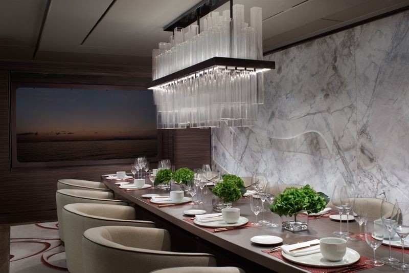 Jantar Privée é um espaço privado que os hóspedes podem reservar para um jantar para até 10 pessoas — Foto: Christopher Cypert / Bloomberg