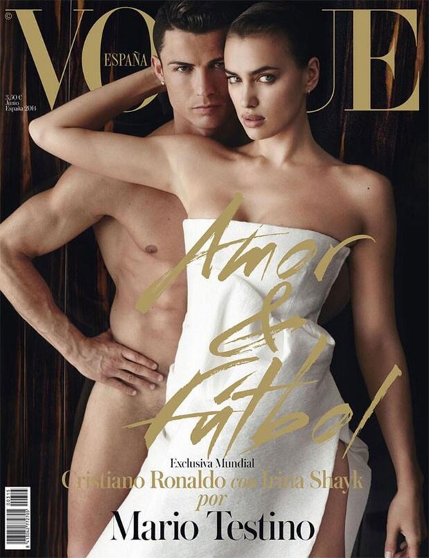 Cristiano Ronaldo e Irina Shayk estrelam ensaio na Vogue (Foto: reprodução)