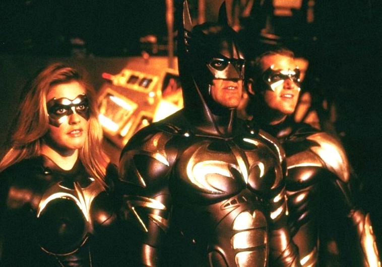 Alicia Silverstone, George Clooney e Chris ODonnell em Batman & Robin (1997) (Foto: Reprodução)