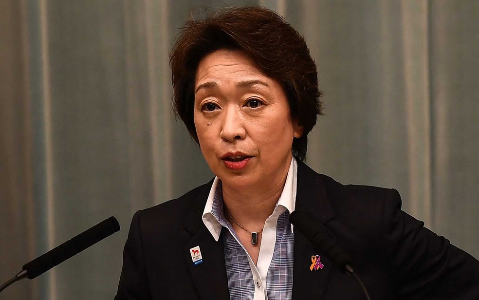 A presidente do comitê organizador da Tóquio 2020, Seiko Hashimoto — Foto: Charly Triballeau/AFP
