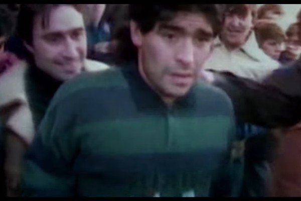Maradona no documentário dirigido por Asif Kapadia sobre a vida do craque argentino (Foto: Reprodução)