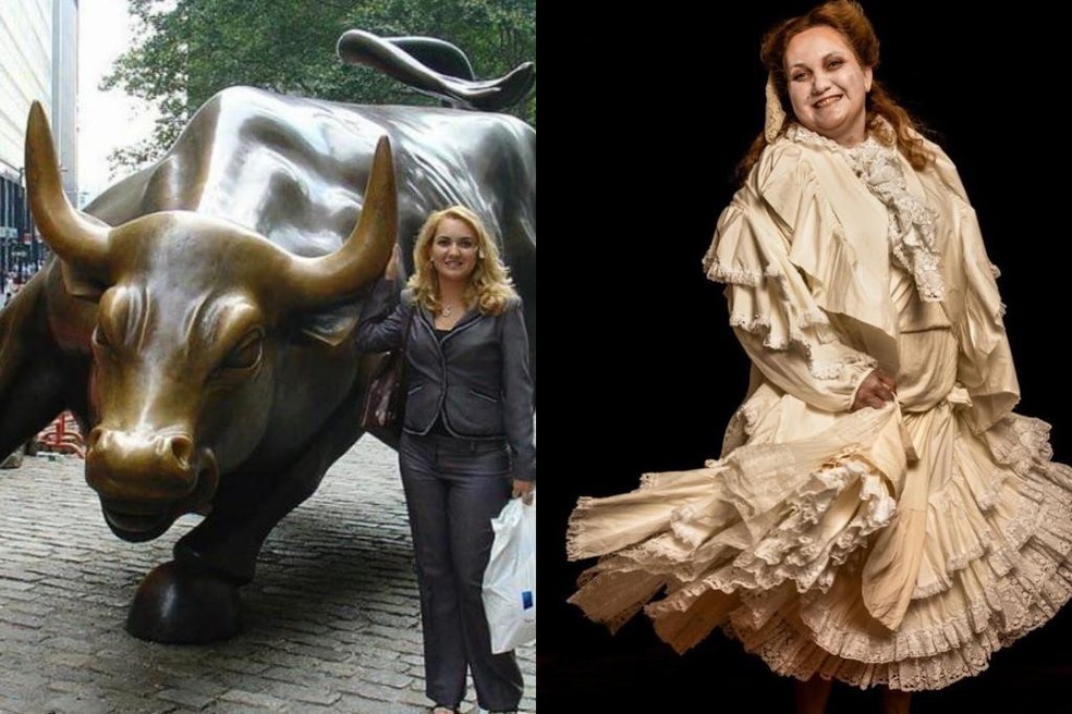 Daíse trabalhou no mercado financeiro e hoje está em cartaz como atriz. — Foto: Arquivo pessoal