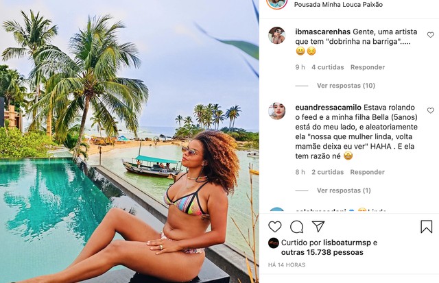Jeniffer Nascimento aparece de biquíni e fãs comemoram corpo real (Foto: Reprodução/Instagram)