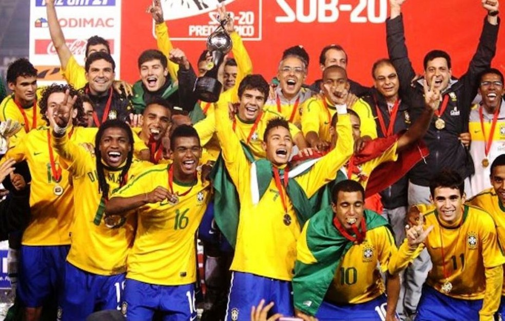 Time brasileiro campeão sul-americano sub-20 em 2011 — Foto: Divulgação 