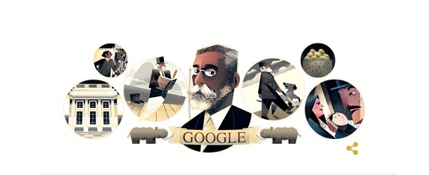 Doodle do Google homenageia Machado de Assis (Foto: Reprodução)