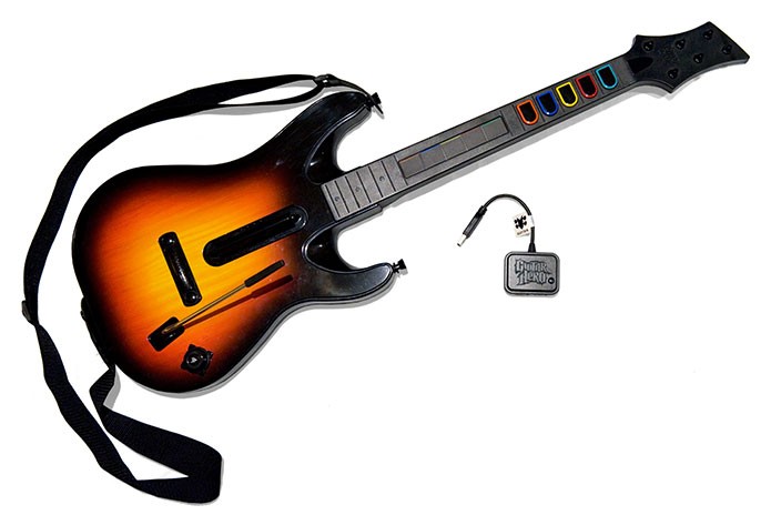 A guitarra com sensor no meio do braço (Foto: Divulgação/Activision)