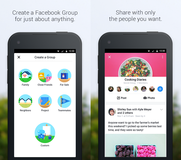 Novo app do Facebook é voltado para interação em grupo (Foto: Divulgação)