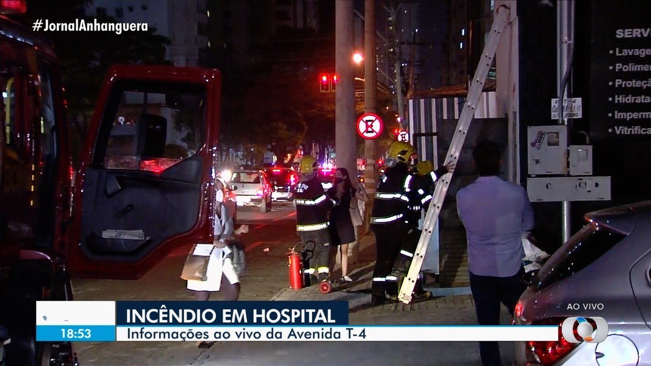 Bombeiros controlam incêndio em hospital de Goiânia