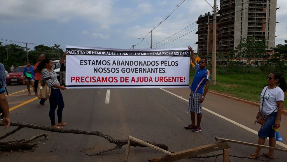 Manifestação ocorre na manhã desta sexta-feira (27) em Rio Branco (Foto: Gecilene Quadros/Arquivo Pessoal)