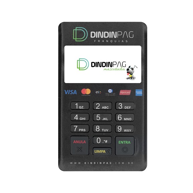 Máquina de pagamentos da DinDin Pag (Foto: Divulgação)