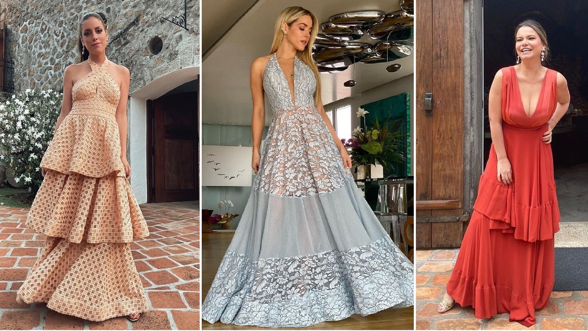 Casamento ao ar hot sale livre vestidos convidadas