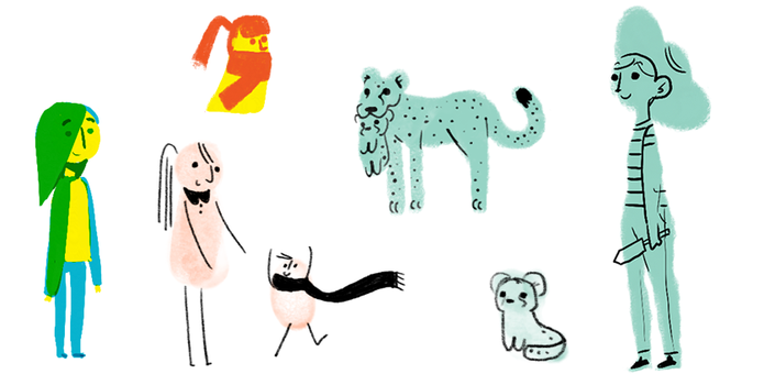Doodler testou desenhos em aquarela para celebrar o Dia da Mães no Google (Foto: Reprodução/Google)