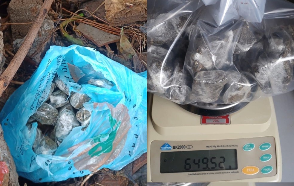 GCM apreende porções de drogas em Itararé  — Foto: Guarda Civil Municipal/ Divulgação 