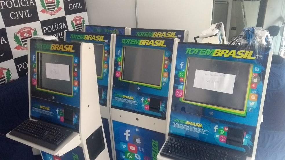 Máquinas de jogos foram apreendidas em Dracena — Foto: Cedida/Polícia Civil