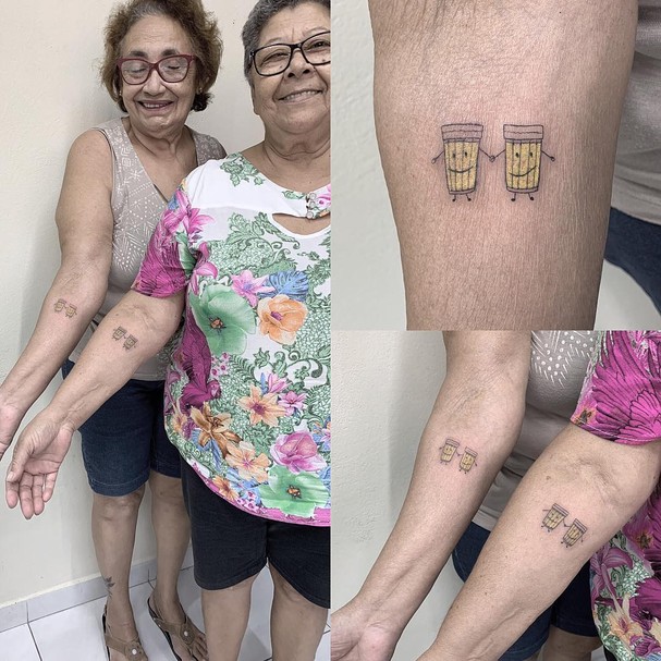 Senhorinhas Fazem Tatuagem De Copo De Cerveja Para Celebrar 30 Anos De Amizade Revista Glamour Lifestyle