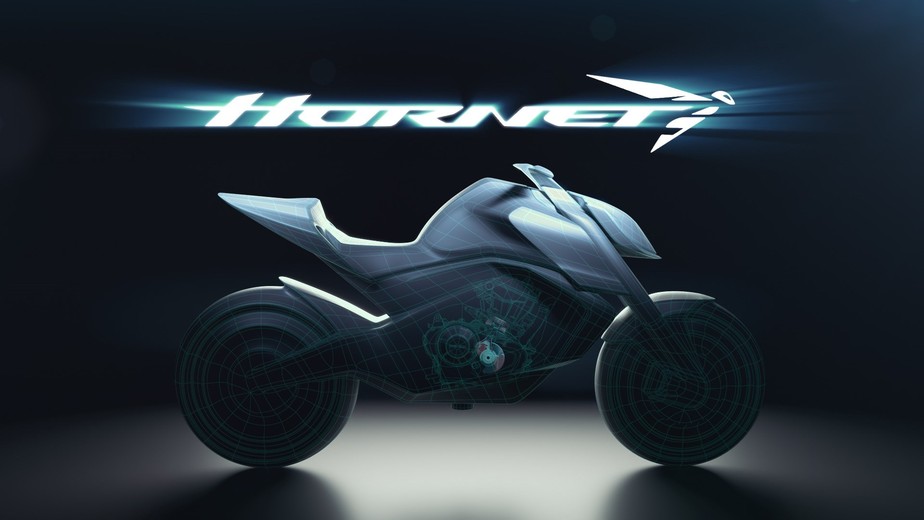 Única imagem divulgada pela Honda da nova Hornet