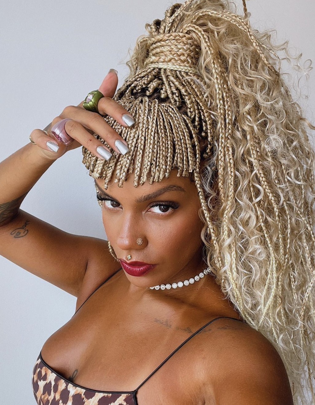 Magá Moura com gypsy braids — Foto: Reprodução Instagram