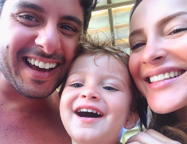 Márcio Pedreira, Claudia Leitte e o filho, Rafael (Foto: Reprodução / Instagram)