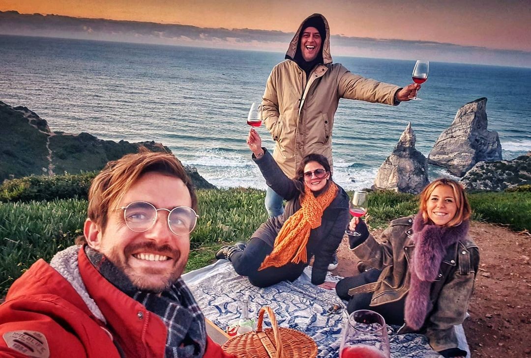 Max Fercondi com a namorada, Carolina, e Marcello e Carolina Antony (Foto: Reprodução Instagram)