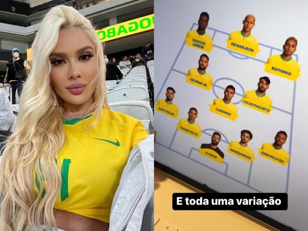 Karoline Lima comenta jogo da Seleção Brasileira (Foto: Reprodução/Instagram)