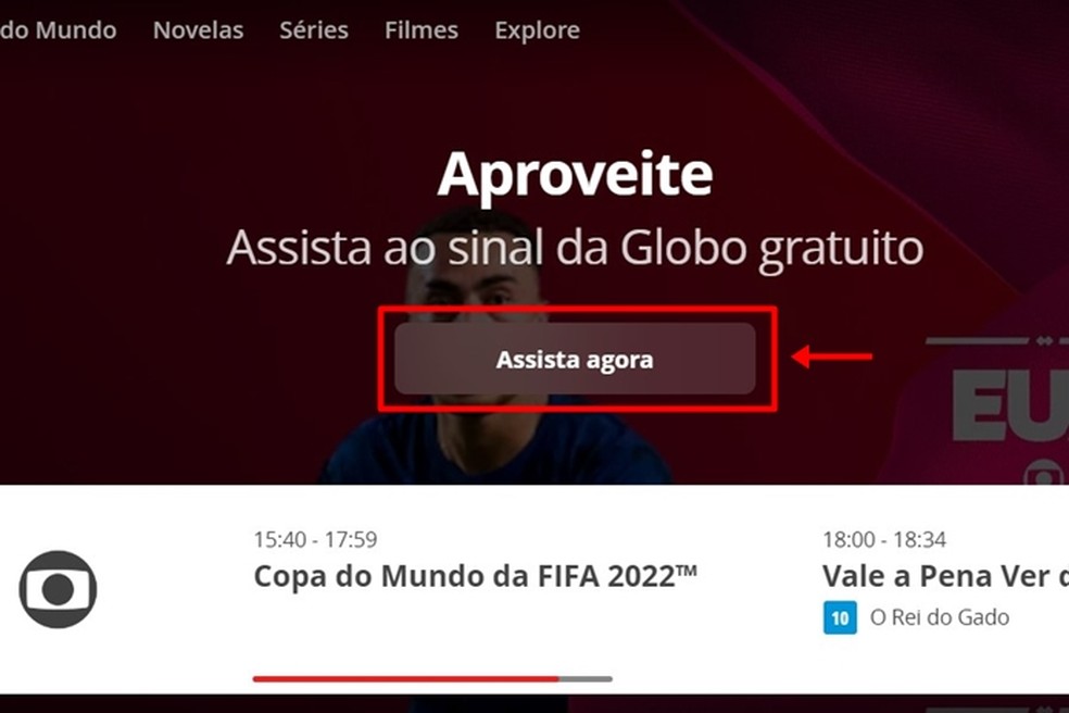 Login e o cadastro na Conta Globo possibilitam assistir ao sinal da TV Globo online — Foto: Reprodução/Gabriela Andrade