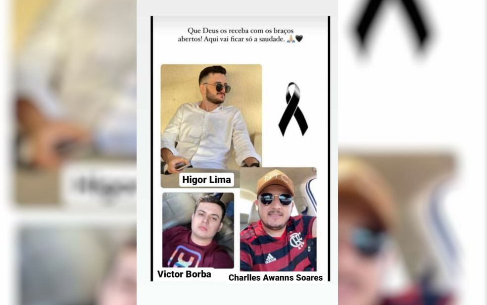 Internautas lamentam morte de jovens em acidente em Nova Glória, Goiás — Foto: Reprodução/Redes Sociais