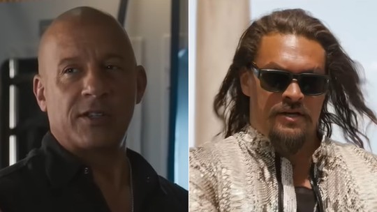'Velozes e Furiosos 10': Vin Diesel e Jason Momoa se enfrentam em trailer; veja