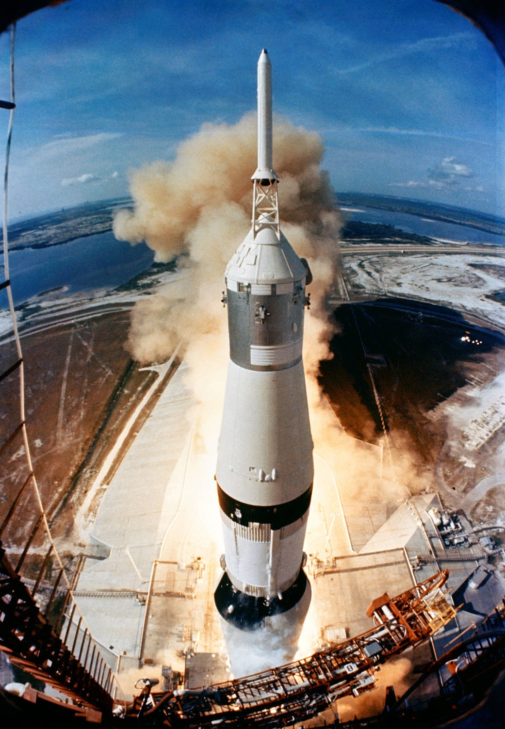 Lançamento do Apollo 11 em 16 de julho de 1969 (Foto: NASA)