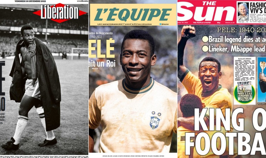 Jornais europeus repercutem a morte de Pelé