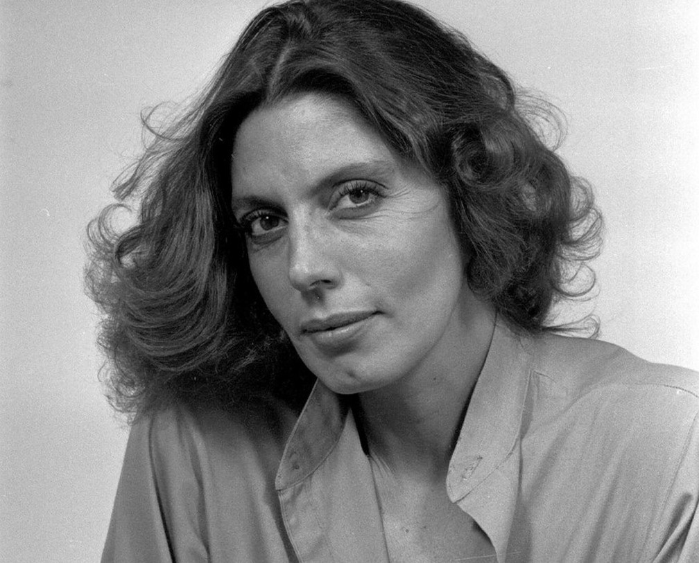 Mila Moreira durante gravações da novela 'Elas por Elas', de 1982 — Foto: Acervo Grupo Globo