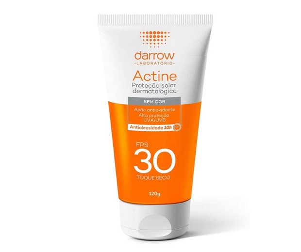 O protetor solar facial Darrow oferece Vitamina E na composição e segura a oleosidade por até 10 horas (Foto: Reprodução/Amazon)