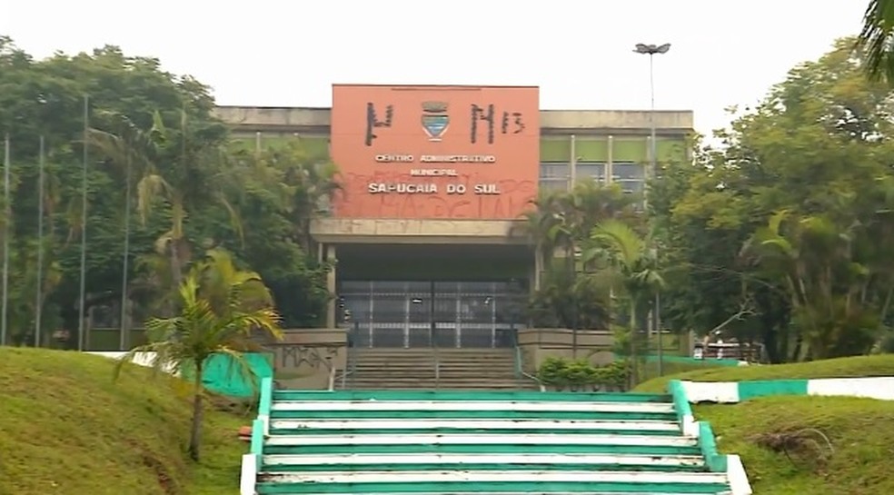 Prefeitura de Sapucaia do Sul — Foto: Reprodução / RBS TV