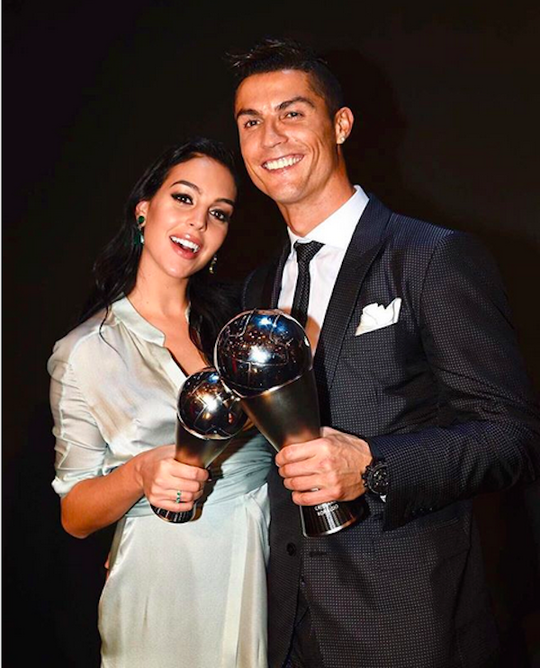 A modelo espanhola Georgina Rodriguez com o jogador Cristiano Ronaldo (Foto: Instagram)