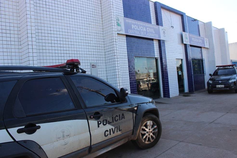 Polícia Civil em Timon, no Maranhão — Foto: Bárbara Rodrigues/G1