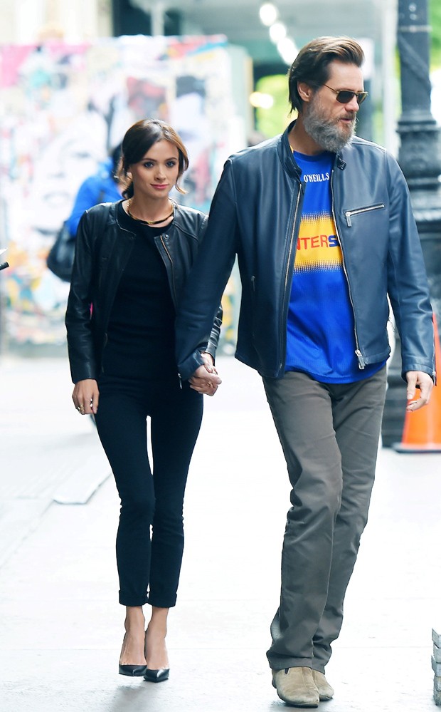 Jim Carrey e a sua namorada (Foto: AKM-GSI)
