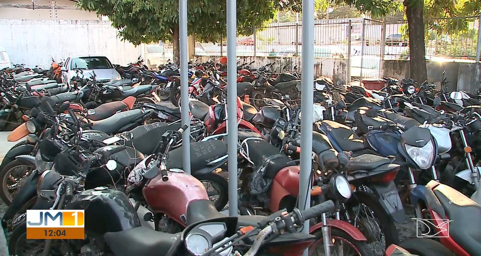 Maior nÃºmero de roubos e furtos sÃ£o registrados com motocicletas. â€” Foto: ReproduÃ§Ã£o/TV Mirante