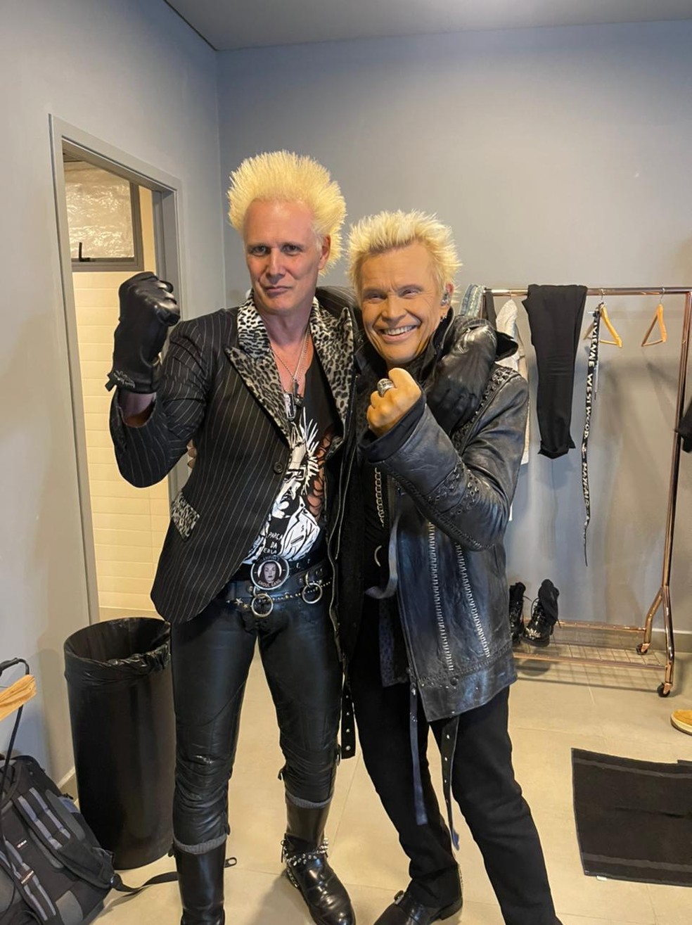 Supla posa com Billy Idol e sugere parceria de 'bossa furiosa' antes de shows no Rock in Rio e em SP | Rock in Rio 2022 | G1