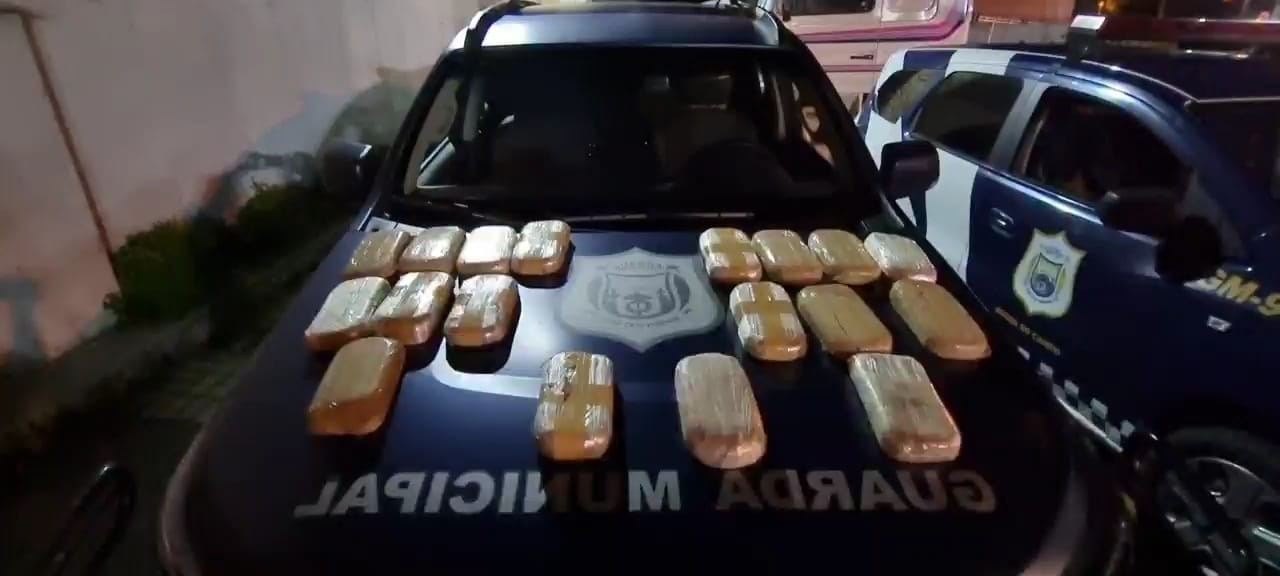 Após tentativa de fuga e suborno, motorista é preso com 33 kg de crack em São José dos Pinhais, diz GM