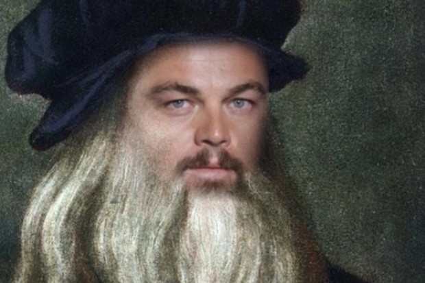 Leonardo DiCaprio como Leonardo da Vinci (Foto: reprodução )