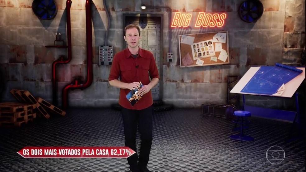 Tiago Leifert divulga resultado de Big Boss desta sexta-feira,15/3 â Foto: TV Globo
