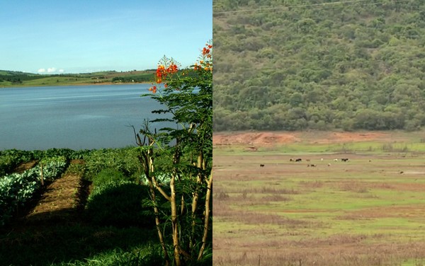 Imagens mostram Lago de Furnas antes e depois da seca; veja vídeo | Sul de Minas | G1