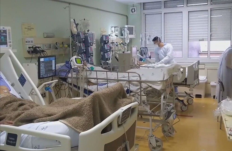 UTI em hospital no DF em imagem de arquivo — Foto: TV Globo / Reprodução