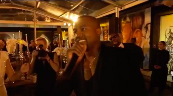 O rapper Kanye West fez piada ousada no casamento (Foto: Instagram)